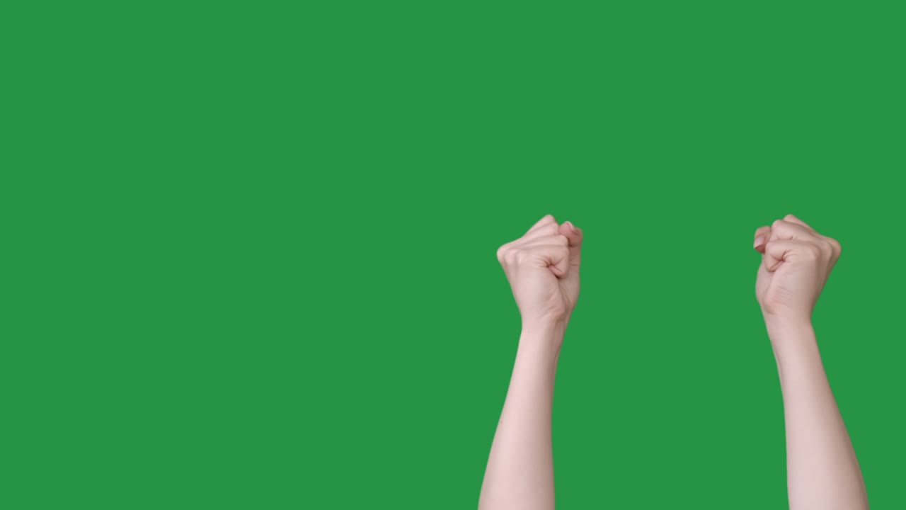 팬 지지 승리 축하 손 박수