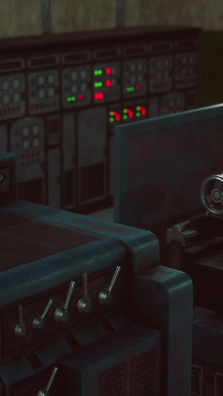 Close up of old industrial machinery in a workshop