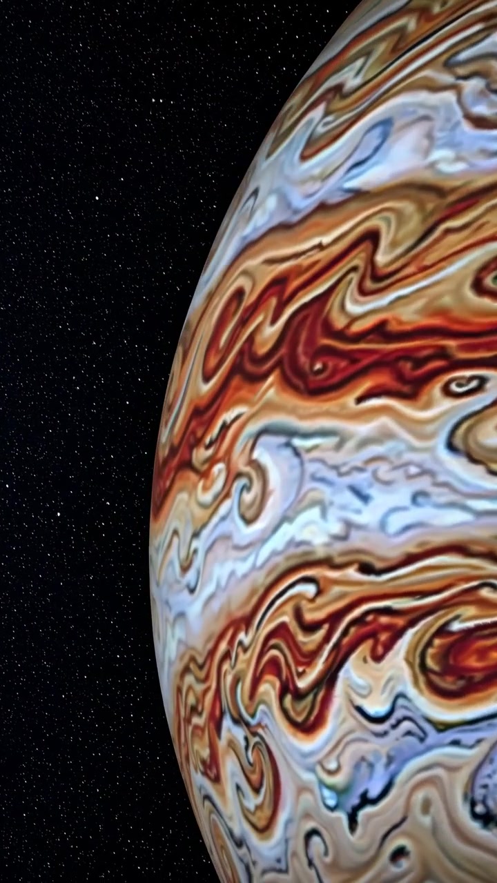 Roterende gasgigantplanet i dybt rum