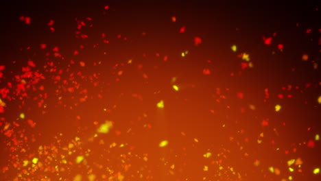 abstract fire particles