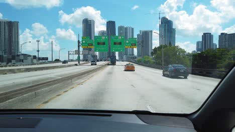 car drives to port of miami