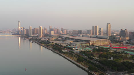 empty canton fair complex during covid-19 pandemic, guangzhou, guangdong, china