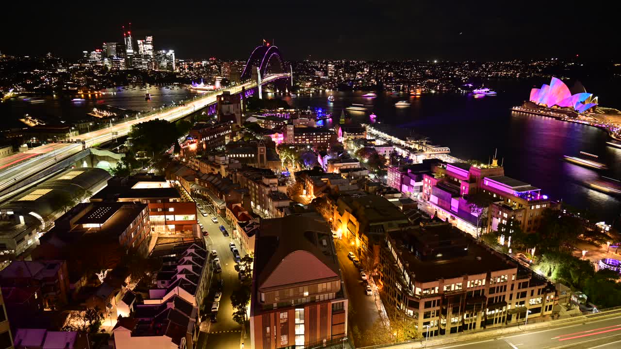 A Timelapse showing the beautiful sights of the World famous Vivid Festival in Sydney’s Circular Quay