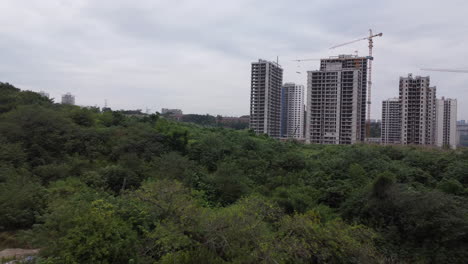 some tall buildings have been built on the open land