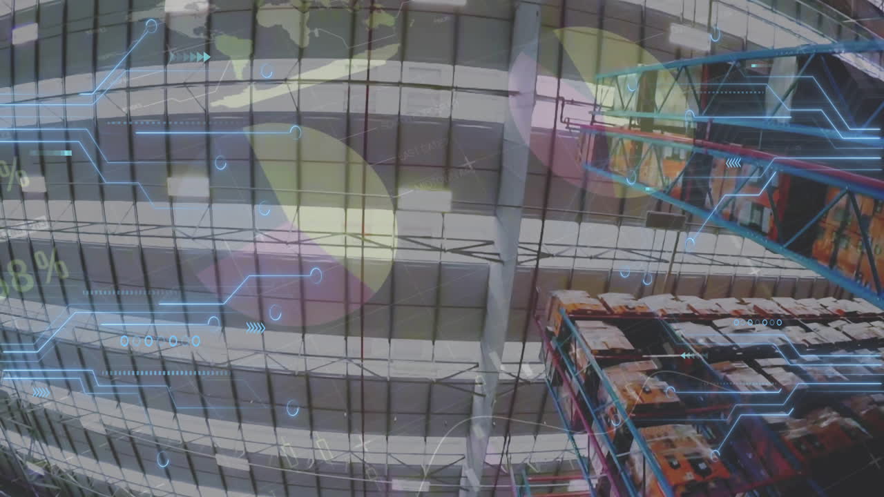 창고에서 데이터 처리의 애니메이션