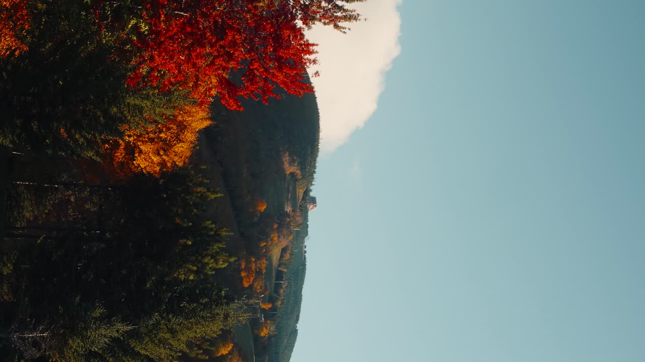 Stunning Autumn Landscape with Vibrant Fall Foliage