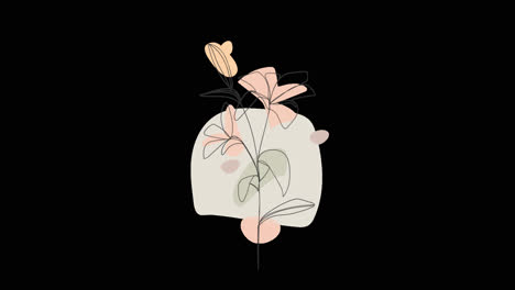 diseño floral abstracto