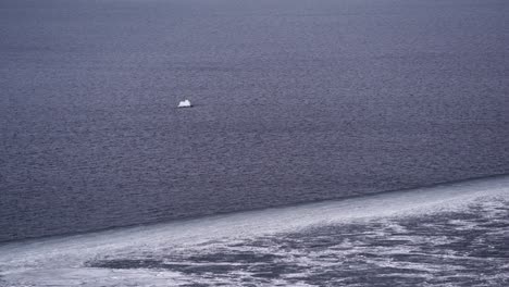해안에서 떠다니는 외로운 빙산, 지구 온난화, 기후 변화