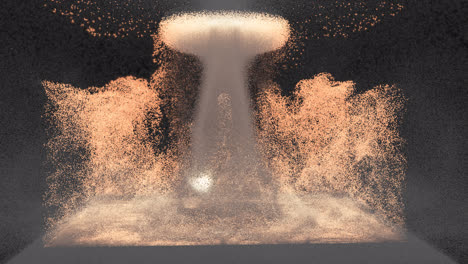 explosión de partículas abstractas