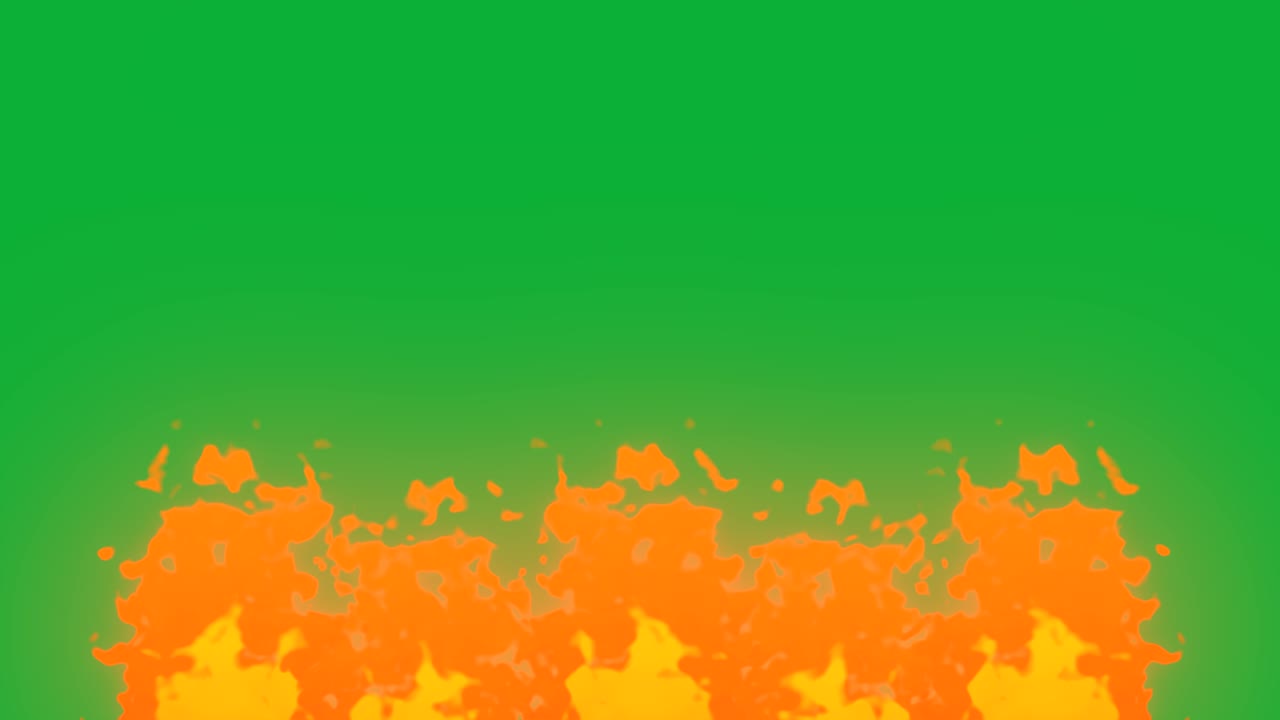 animación de fuego gráficos de movimiento caliente llama ardiente brasas calientes brillo partículas ardientes fondo digital infierno llamas gas efecto visual pantalla verde 4k multi naranja amarillo