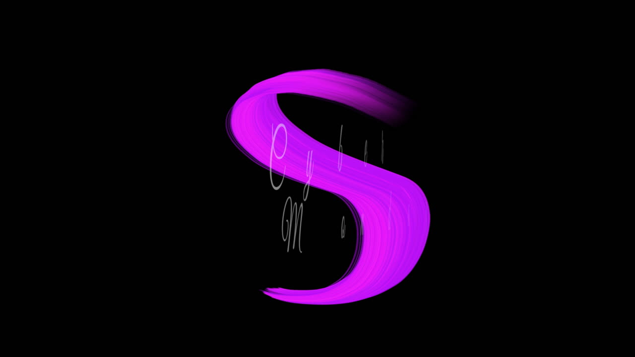 lunes cibernético con pincel de arte púrpura