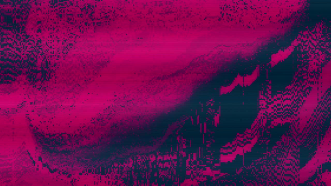 diseño único abstracto animación digital ruido de píxeles error de fallo daño de video