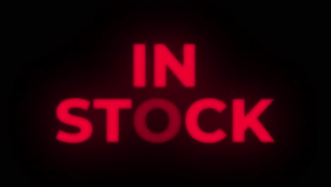 in stock sign