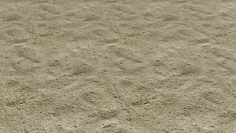 an aerial view over a deserted sandy beach - seamless looping