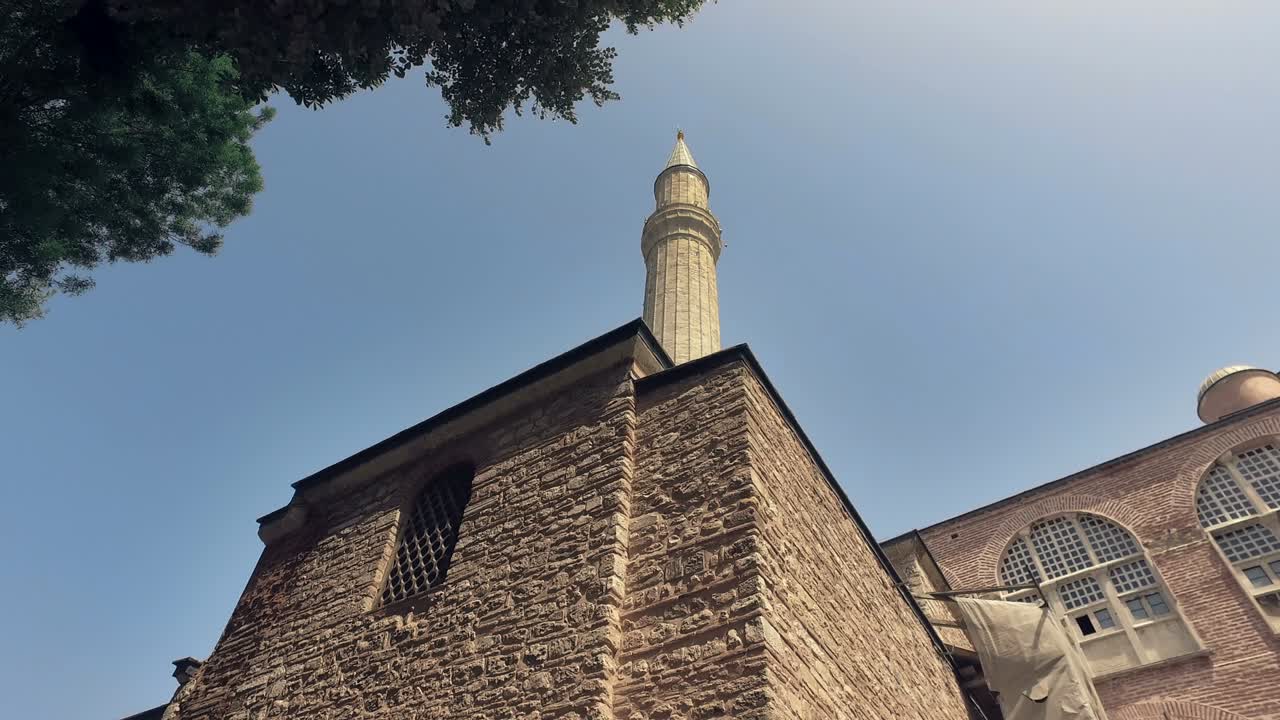hagia sophia mosque exterior in istanbul turkey