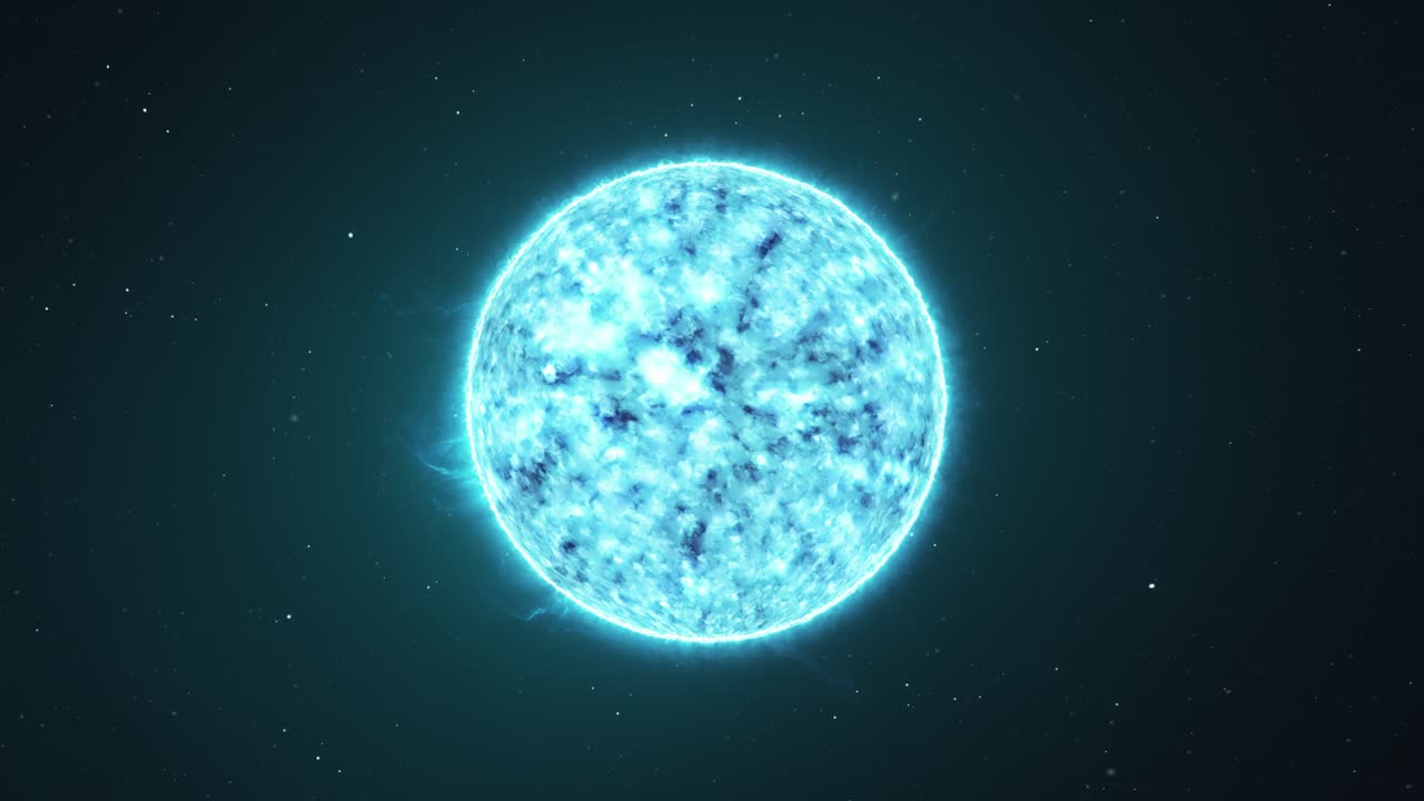 별의 배경으로 우주에 있는 파란색 별,  ⁇ 도 3d 애니메이션