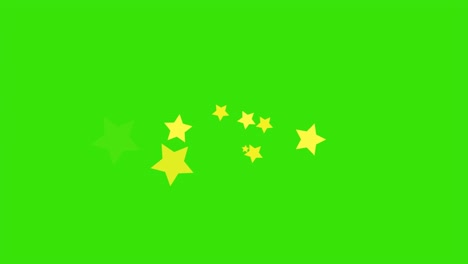 video stars shine effect background on green screen animation. christmas decoration.