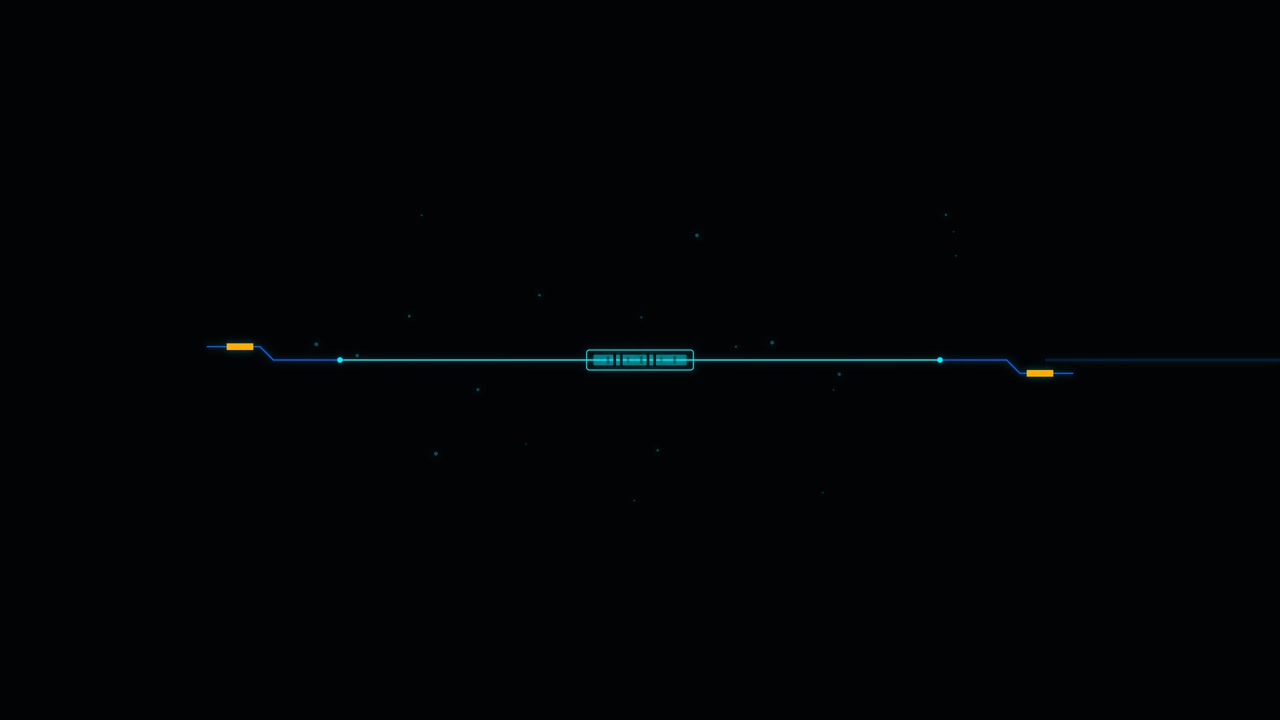 Futuristic Digital Interface Loading Bar Animation