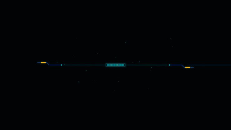 Futuristic Digital Interface Loading Bar Animation