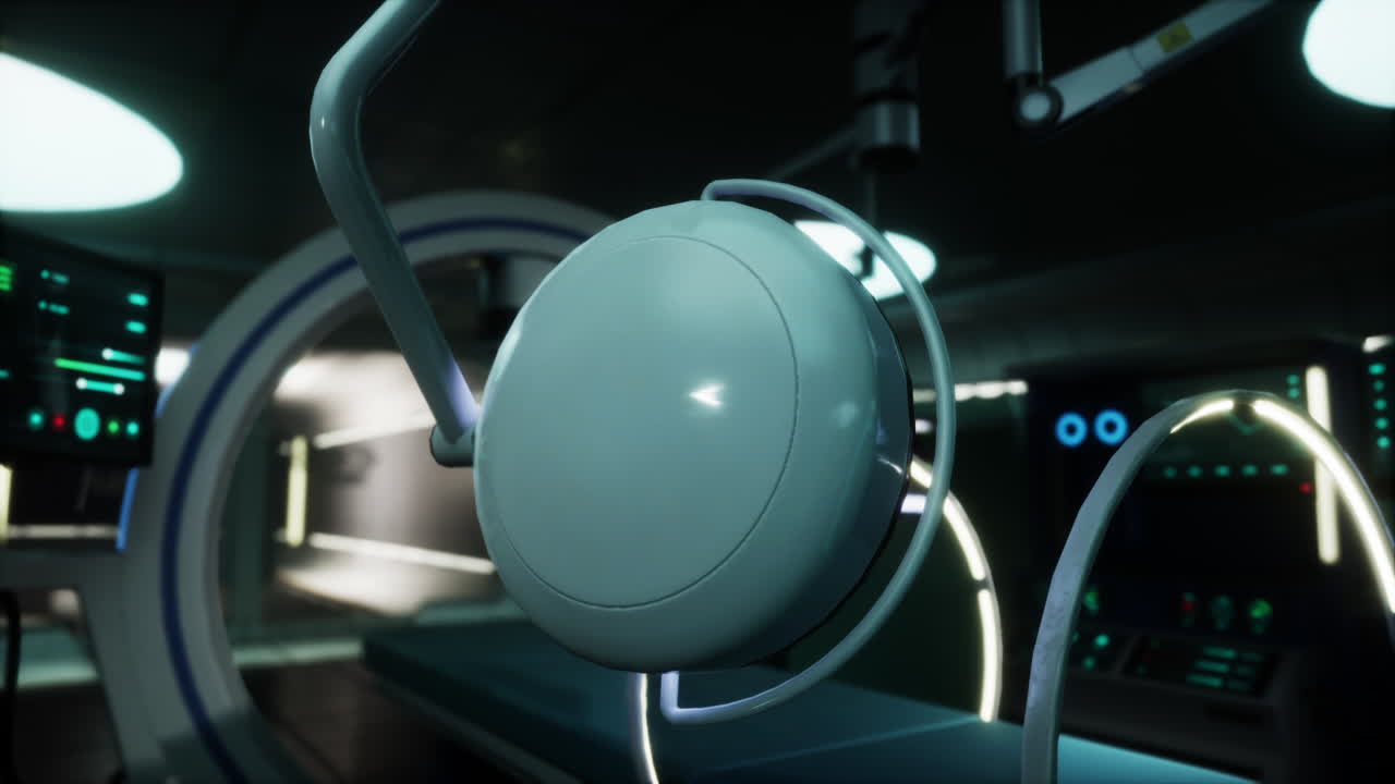 첨단 의료 기술을 가진 미래의 수술실