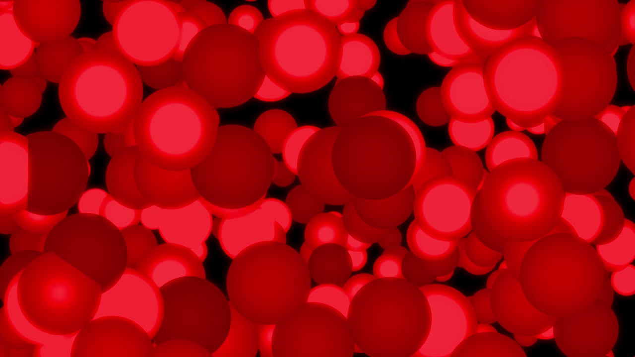 큰 크기의 점 공이 움직이는 애니메이션 모션 그래픽