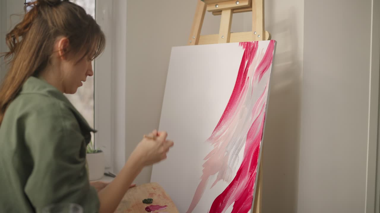 여성 그림 추상 예술