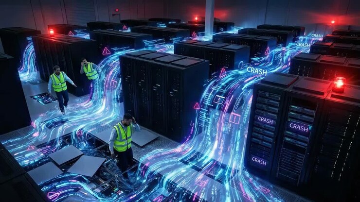 Data Center Disaster: Server Crash and Water Damage