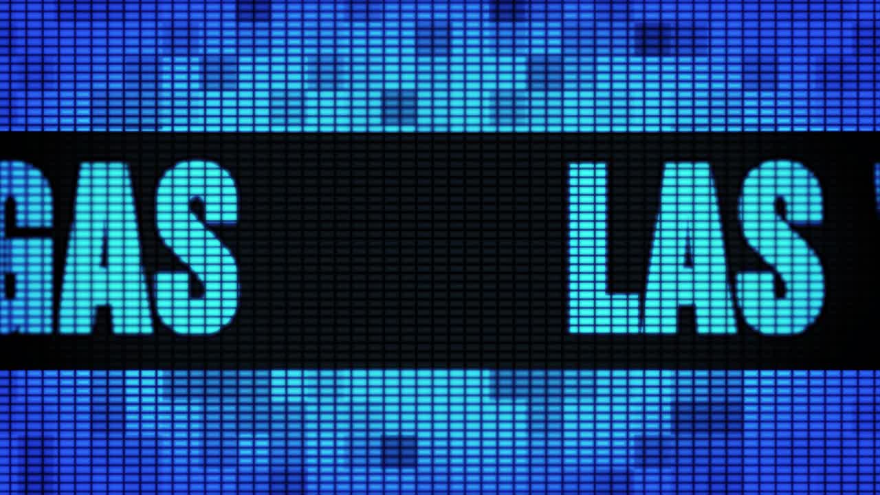 Las Vegas on a LED Screen