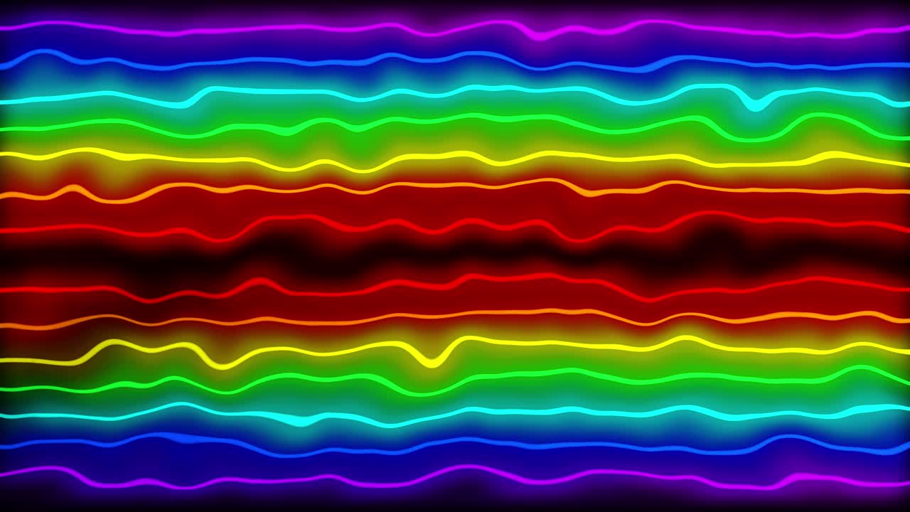 Neon line illumination animation motion graphics