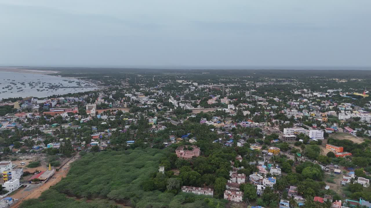 Aerial video of Rameshwaram Island group would be another highlight of the aerial video, offering a unique perspective of the temple's geographical setting.