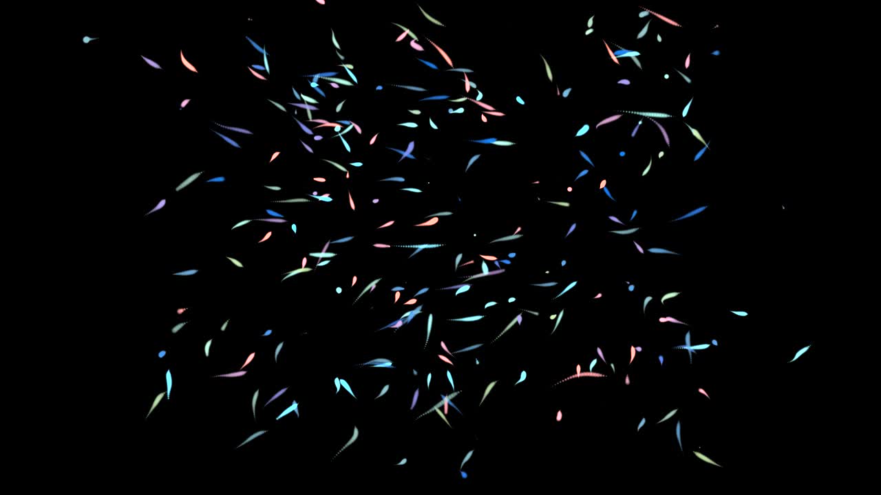 partículas abstractas de colores