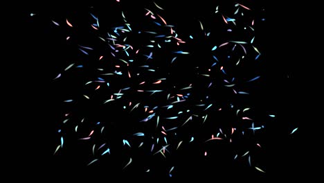 colorful abstract particles