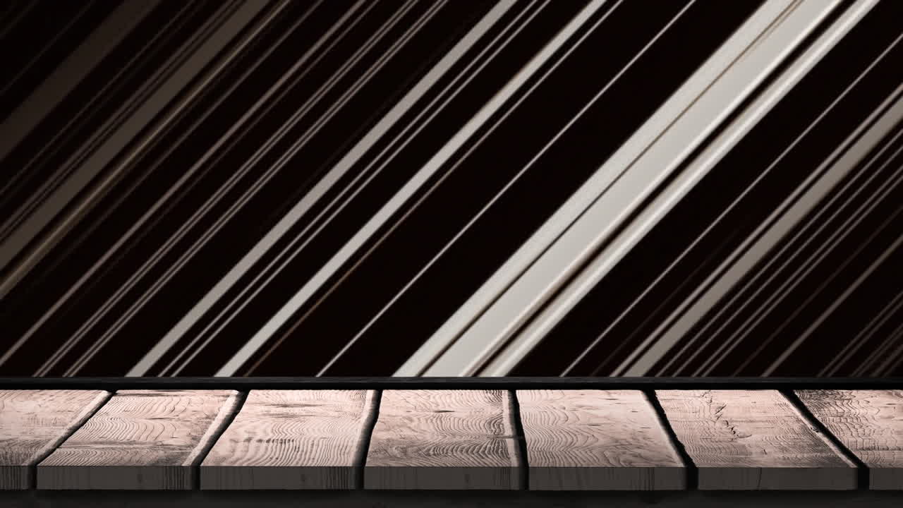 анимация нескольких диагональных белых световых следов, мерцающих над деревянными досками