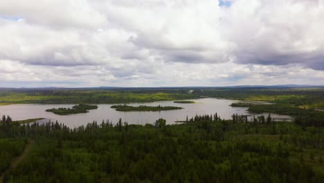 road to serenity: cariboo highway by wetlands in british columbia