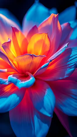 close-up of a vibrant dahlia flower