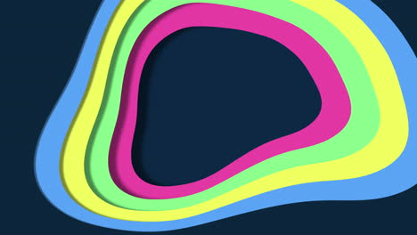 Rainbow-plastic-paper-cut-waves-pattern