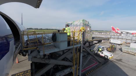 cargo loading at airport