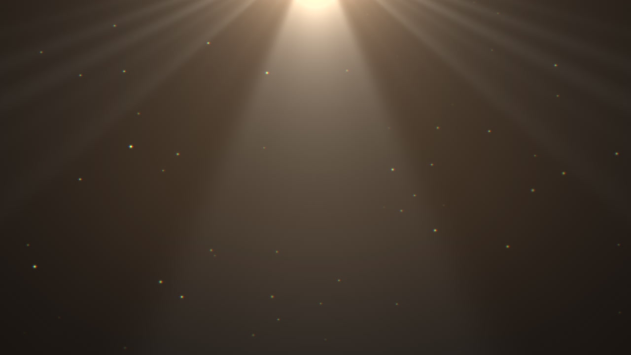 rayos de sol y brillos dorados que caen y confeti en el fondo de la moda