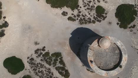 old watchtower from above