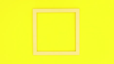 las flores blancas aparecen en el marco amarillo para el texto en el tema amarillo.