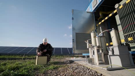 execution of electrical measuring works on the power transformer