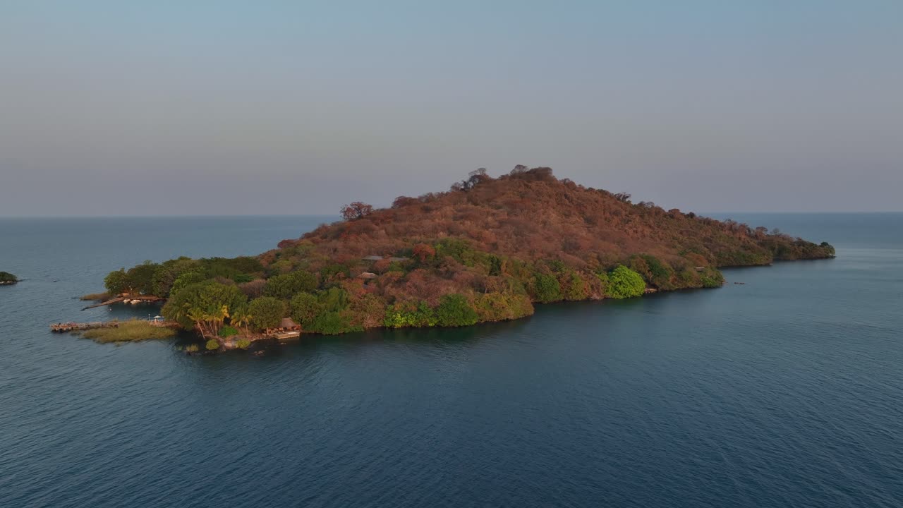 la isla de nankoma, el lago de malawi, malawi.