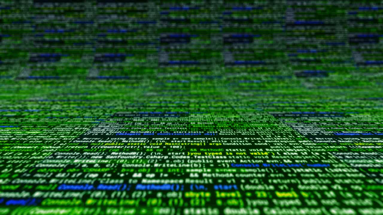 vista de cerca del código informático