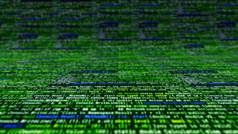 Close-up view of computer code