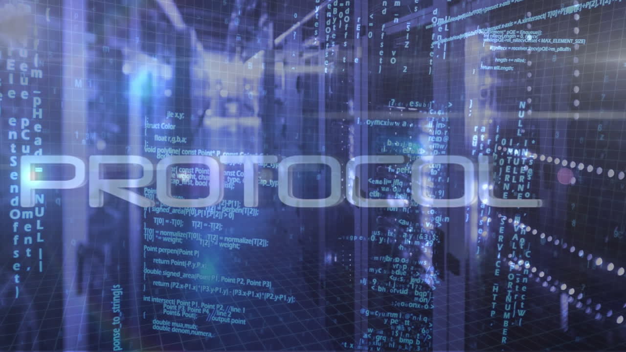 Animation of research text and data processing over computer servers