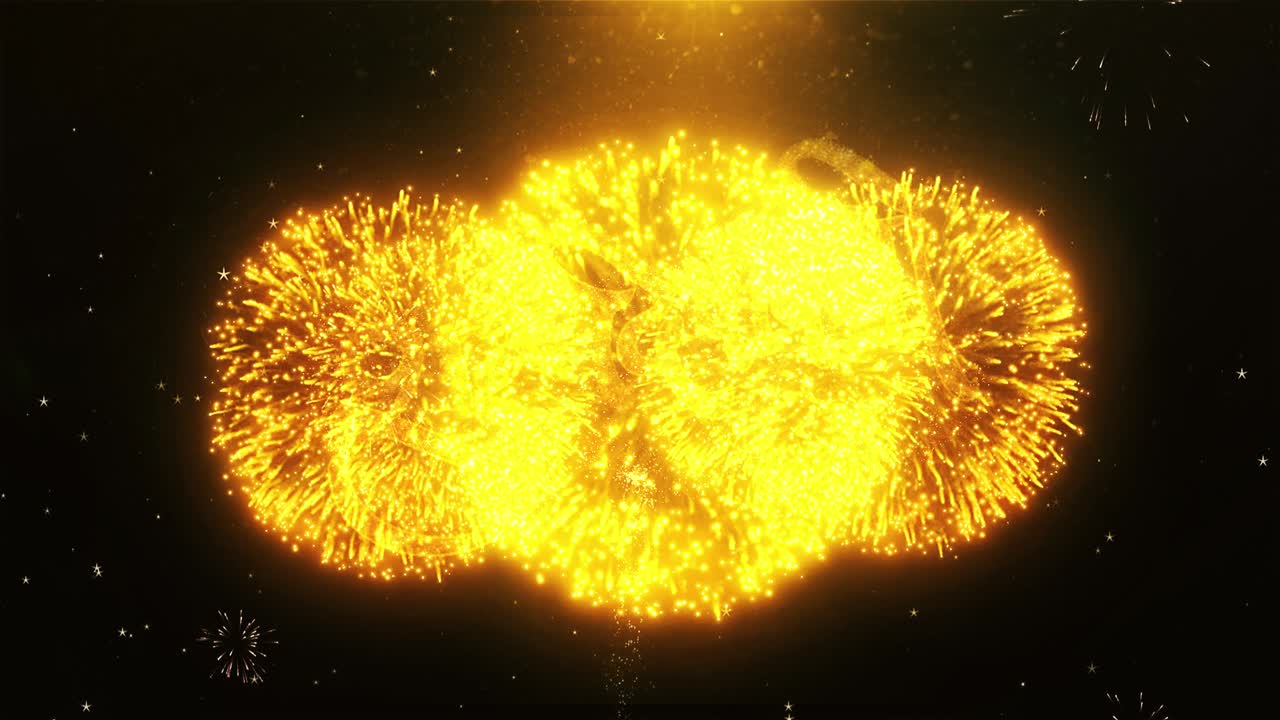 Diwali Greeting with Fireworks