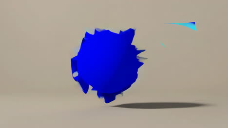 abstract shattered sphere