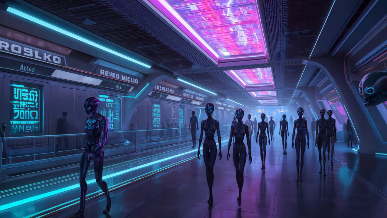 Futuristic Alien Corridor