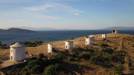 the windmills of ancient bodrum.