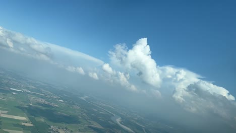 aerial view from a cockpit